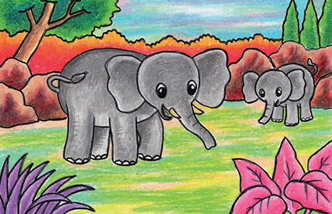 Cara Mudah Menggambar Gajah - Cikal Aksara