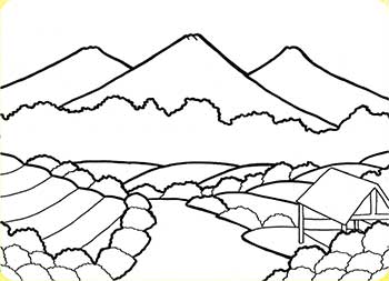 Step by Step Menggambar Pemandangan  Alam Cikal Aksara