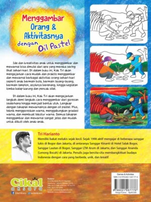 Menggambar Orang & Aktivitasnya dengan Oil Pastel