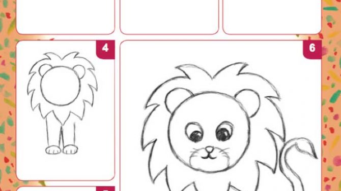  Cara  Gambar Singa  Yang  Mudah 