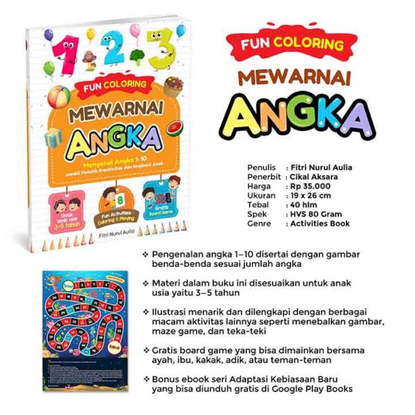 fun coloring mewarnai angka