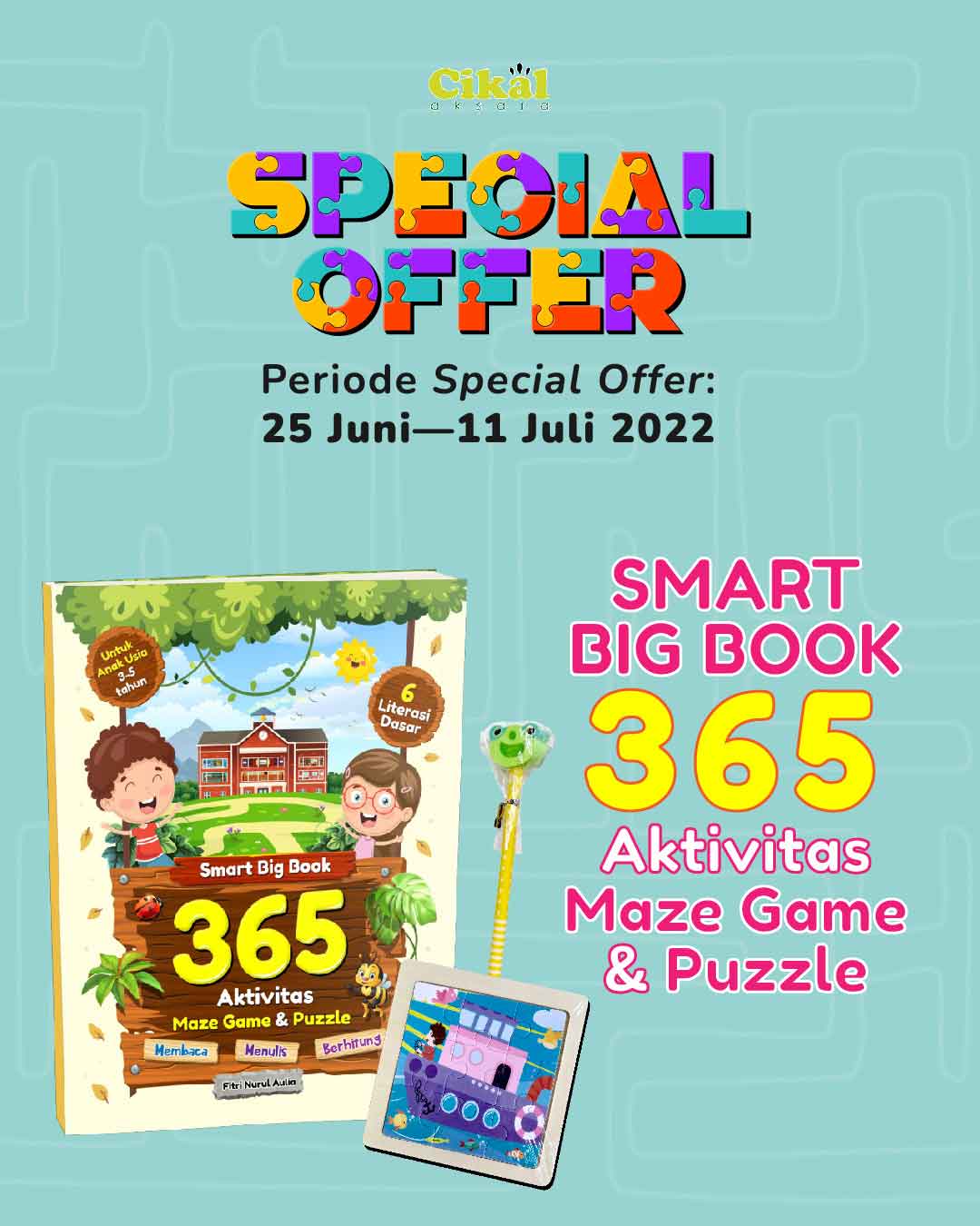 Smart Big Book 365 Aktivitas Maze Game dan Puzzle