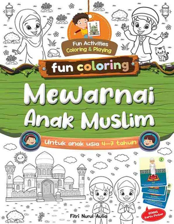 Fun Coloring Mewarnai Anak Muslim - Cikal Aksara