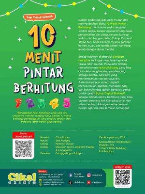 Back Cover 10 Menit Pintar Berhitung